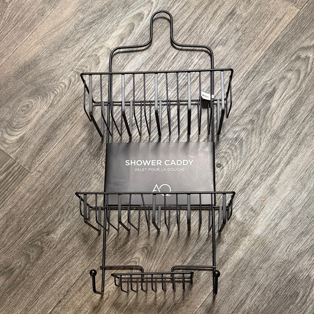 AO Black Metal Shower Caddy